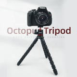 Suport Techsuit Octopus Tripod (JX-004), for Phone and GoPro Action Camera, Portable, Flexible, Negru