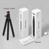 Suport Techsuit Octopus Tripod (JX-004), for Phone and GoPro Action Camera, Portable, Flexible, Negru