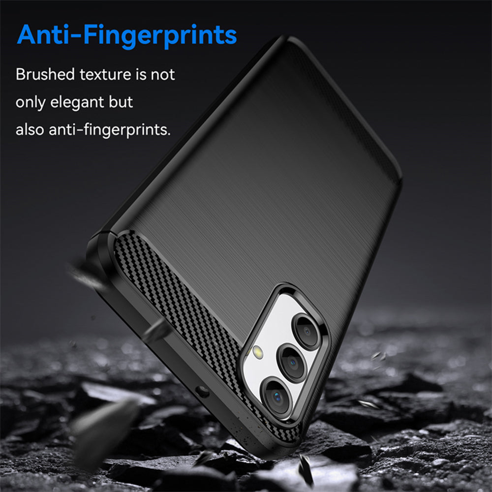 Husa de protectie Techsuit Carbon Silicone compatibil cu Samsung Galaxy A24, Negru