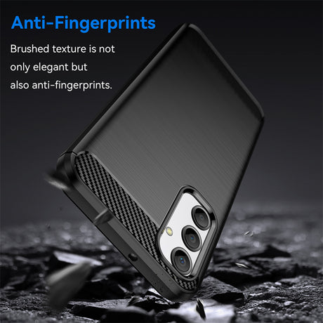 Husa de protectie Techsuit Carbon Silicone compatibil cu Samsung Galaxy A24, Negru