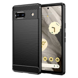 Husa de protectie Techsuit Carbon Silicone compatibil cu Google Pixel 7a, Negru