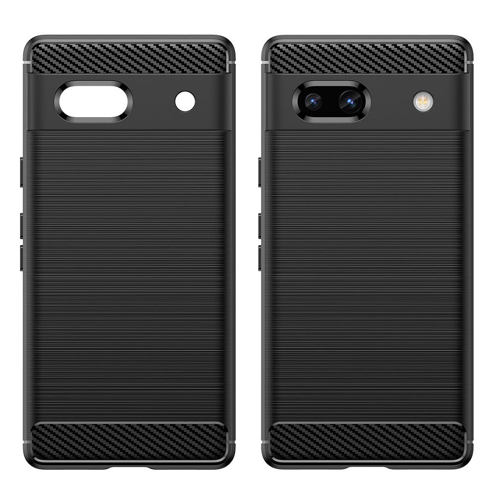 Husa de protectie Techsuit Carbon Silicone compatibil cu Google Pixel 7a, Negru