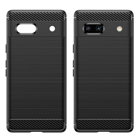 Husa de protectie Techsuit Carbon Silicone compatibil cu Google Pixel 7a, Negru