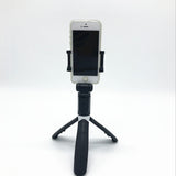 Suport Techsuit Selfie Stick (L01s), Tripod Stable Mount with Extendable Arm, Bluetooth Remote Control, 70cm, Negru