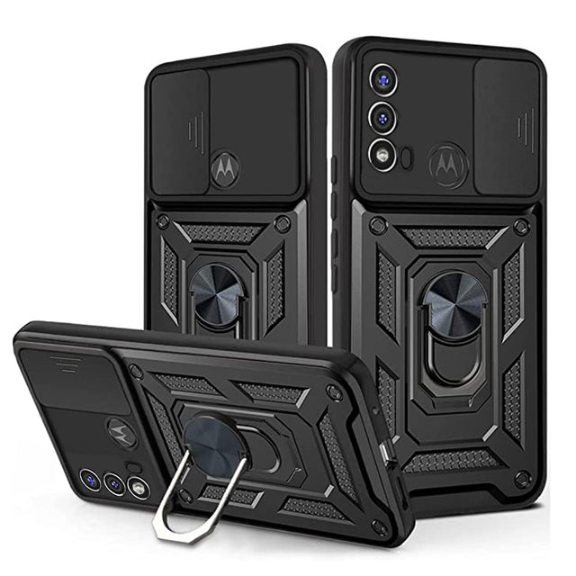 Husa de protectie Techsuit CamShield Series compatibil cu Motorola Moto E20 / E30 / E40, Negru