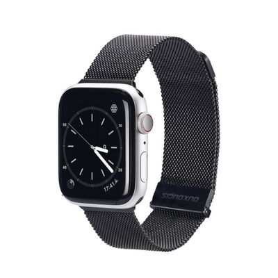 Curea din otel inoxidabil DUX DUCIS OCEAN WAVE, Apple Watch 38 / 40 / 41 / 42 mm - Black - NotebookGsm
