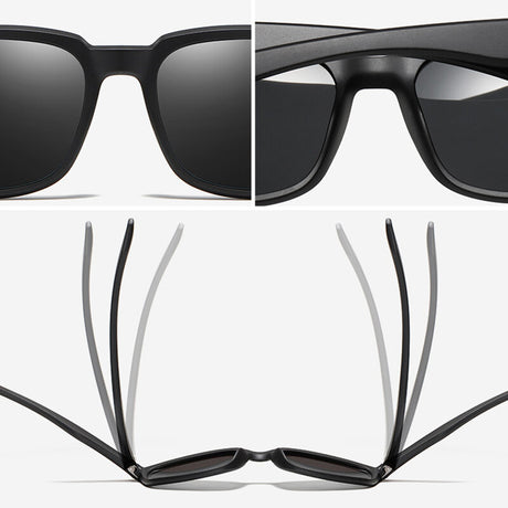 Ochelari de Soare Techsuit Polarised TR90 (MM101), Negru