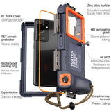 ShellBox Diving Waterproof Professional Case, for Phones with max. 6.8", IPX8, 15m Deep + 1h Underwater Time, Negru