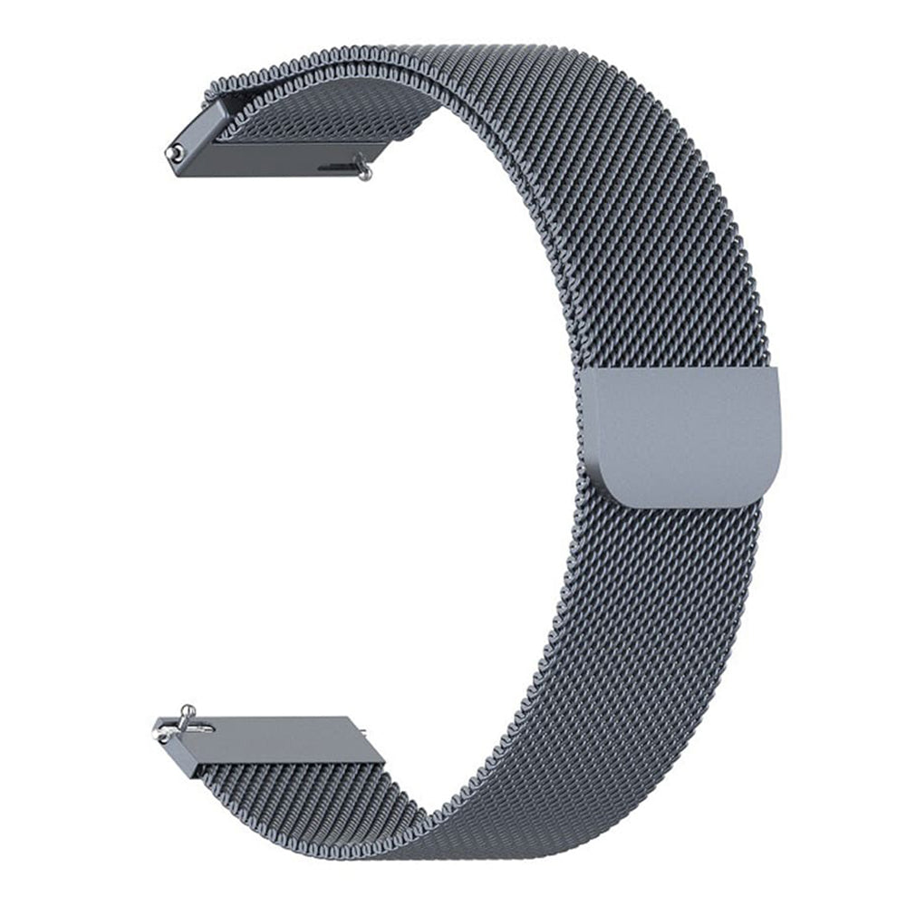 Curea smartwatch Techsuit Watchband 18mm (W009) compatibil cu Huawei Watch GT 4 (41mm)/W1/Honor Watch S1/Garmin Venu 2S/Vivoactive 4S, Albastru