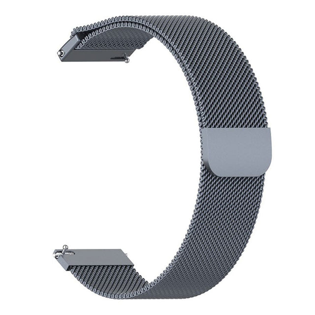 Curea smartwatch Techsuit Watchband 18mm (W009) compatibil cu Huawei Watch GT 4 (41mm)/W1/Honor Watch S1/Garmin Venu 2S/Vivoactive 4S, Albastru