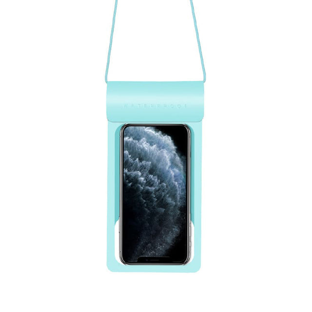 Techsuit Waterproof Case (TWC1), for Phones with max. 6.8", IPX8, 30m, Cyan