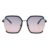 Techsuit Sunglasses Polarised PC (191), UV Protection, Negru / Grey / Pink