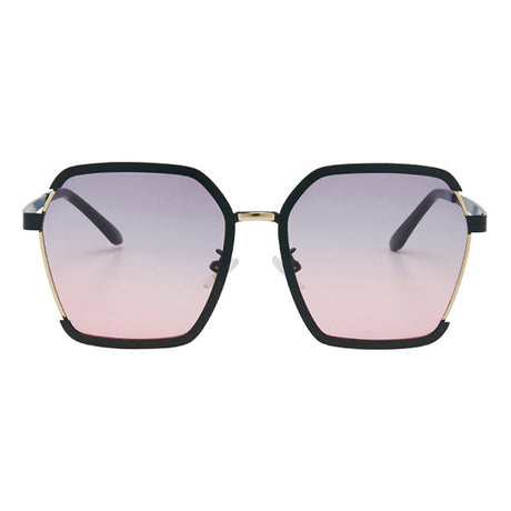 Techsuit Sunglasses Polarised PC (191), UV Protection, Negru / Grey / Pink