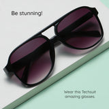 Ochelari de Soare Techsuit (98061), Policarbonat, Galben