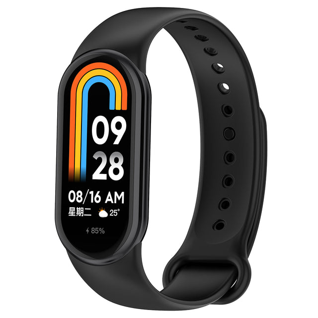 Curea smartwatch Techsuit Watchband (W014) compatibil cu Xiaomi Mi Band 8 / 8 NFC / 9 / 9 NFC / 10, Negru