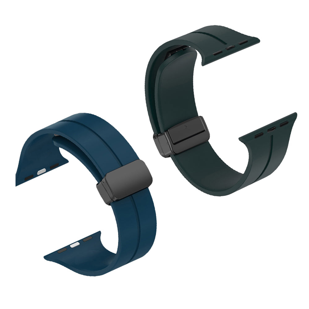 Curea smartwatch Techsuit Watchband (W011) compatibil cu Apple Watch 1/2/3/4/5/6/7/8/9/10/11/SE/SE 2/SE 3/Ultra/2/3 (42/44/45/46/49mm), Mov