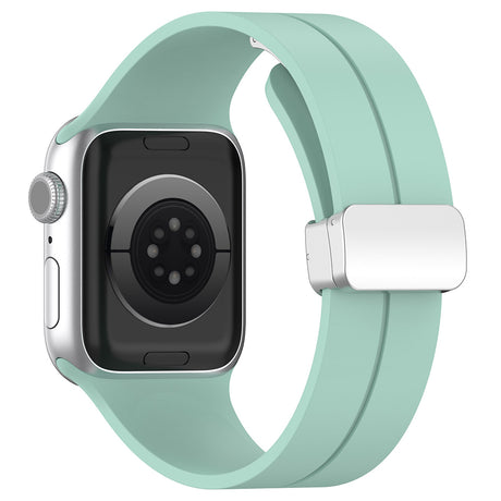 Curea smartwatch Techsuit Watchband (W011) compatibil cu Apple Watch 1/2/3/4/5/6/7/8/9/10/11/SE/SE 2/SE 3/Ultra/2/3 (42/44/45/46/49mm), Teal Green