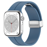 Curea smartwatch Techsuit Watchband (W011) compatibil cu Apple Watch 1/2/3/4/5/6/7/8/9/10/11/SE/SE 2/SE 3/Ultra/2/3 (42/44/45/46/49mm), Albastru