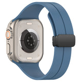 Curea smartwatch Techsuit Watchband (W011) compatibil cu Apple Watch 1/2/3/4/5/6/7/8/9/10/11/SE/SE 2/SE 3/Ultra/2/3 (42/44/45/46/49mm), Albastru