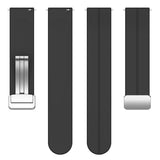 Curea smartwatch Techsuit Watchband 22mm (W011) compatibil cu Huawei Watch GT 2 (46mm)/GT 2 Pro/GT 3 Pro (46mm)/Ultimate, Xiaomi Watch S, Negru