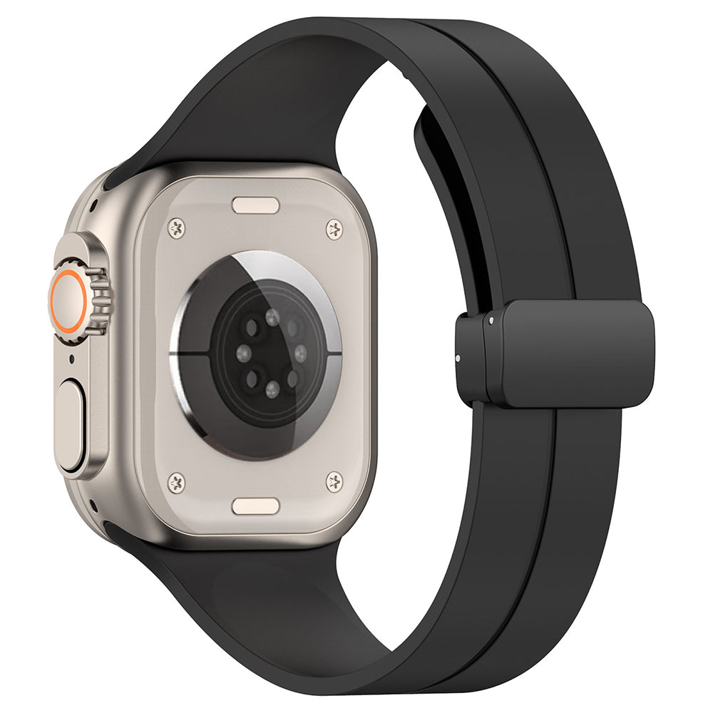 Curea smartwatch Techsuit Watchband (W011) compatibil cu Apple Watch 1/2/3/4/5/6/7/8/9/10/11/SE/SE 2/SE 3 (38/40/41/42mm), Negru