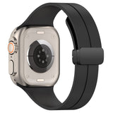 Curea smartwatch Techsuit Watchband (W011) compatibil cu Apple Watch 1/2/3/4/5/6/7/8/9/10/11/SE/SE 2/SE 3 (38/40/41/42mm), Negru