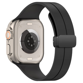 Curea smartwatch Techsuit Watchband (W011) compatibil cu Apple Watch 1/2/3/4/5/6/7/8/9/10/11/SE/SE 2/SE 3 (38/40/41/42mm), Negru