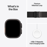 Apple Watch Ultra 2, GPS, Cellular, Black Titaniumtok 49mm, Black Titanium Milanese Loop