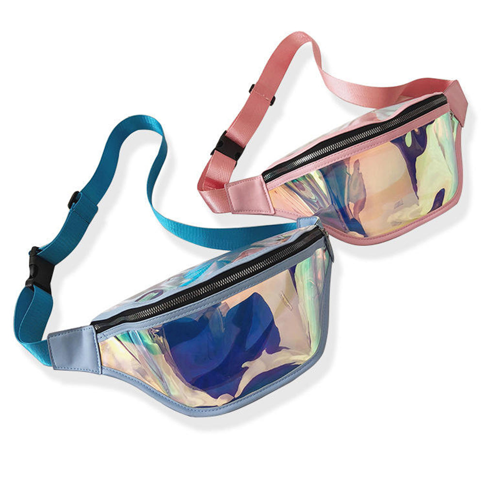 Techsuit Casual Waist Bag (CWB2), Transparent, with Belt for Recreational Activity, Fitness, Mov