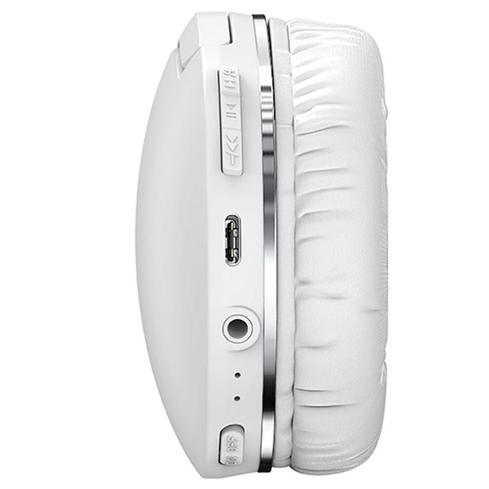 Casti Baseus Wireless Encok D02 Pro (NGTD010302), Over Ear Design, Noise Reduction, Bluetooth V5.3, Alb