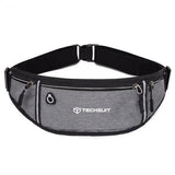 Techsuit Waist Bag (CWB3), with Belt for Recreational Activity, Fitness, Gri