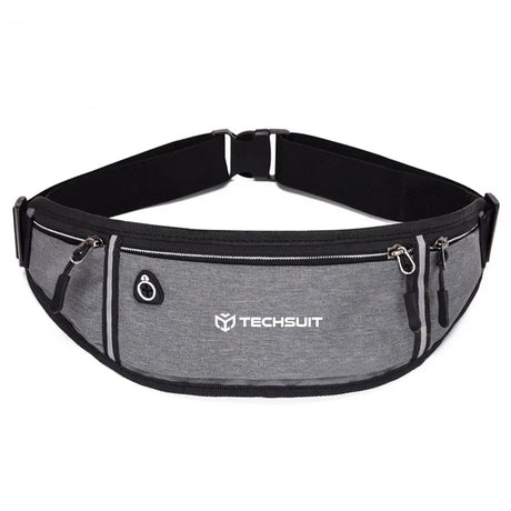 Techsuit Waist Bag (CWB3), with Belt for Recreational Activity, Fitness, Gri