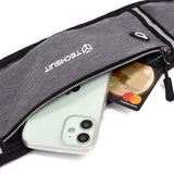 Techsuit Waist Bag (CWB3), with Belt for Recreational Activity, Fitness, Gri