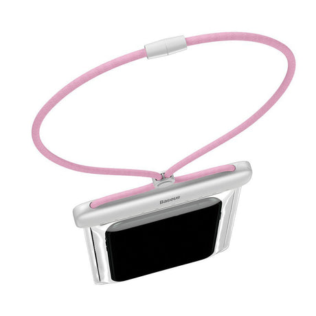 Baseus Waterproof Case Let"s Go (ACFSD-D24), Universal Cover for Mobile Phones, IPX8, max 7.2", Roz