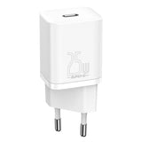 Incarcator Baseus (TZCCSUP-L02), USB-C PD25W, Cablu inclus, Alb