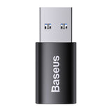 Adaptor Baseus OTG (ZJJQ000101), USB 3.1 la Type-C, Negru