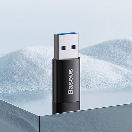Adaptor Baseus OTG (ZJJQ000101), USB 3.1 la Type-C, Negru