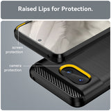Husa de protectie Techsuit Carbon Silicone compatibil cu Google Pixel 8, Negru