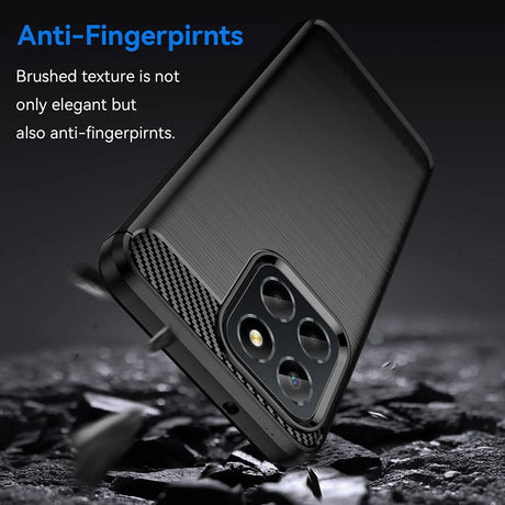 Husa de protectie Techsuit Carbon Silicone compatibil cu Honor X6 / X8 5G / 70 Lite, Negru