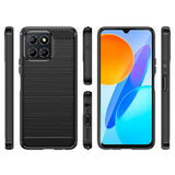 Husa de protectie Techsuit Carbon Silicone compatibil cu Honor X6 / X8 5G / 70 Lite, Negru