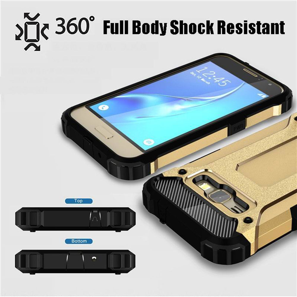 Husa de protectie Techsuit Hybrid Armor compatibil cu Samsung Galaxy J5 2015 J500, Negru