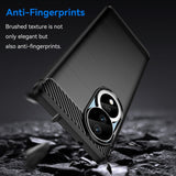 Husa de protectie Techsuit Carbon Silicone compatibil cu Honor 90 / Honor 80, Negru