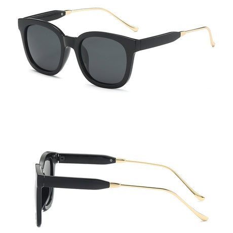 Techsuit Sunglasses Polarised (2050), for Women with UV Protection, Metal and PC, Bright Black