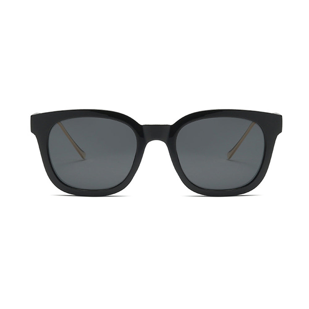 Techsuit Sunglasses Polarised (2050), for Women with UV Protection, Metal and PC, Bright Black