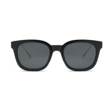 Techsuit Sunglasses Polarised (2050), for Women with UV Protection, Metal and PC, Bright Black