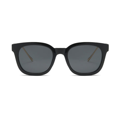 Techsuit Sunglasses Polarised (2050), for Women with UV Protection, Metal and PC, Bright Black