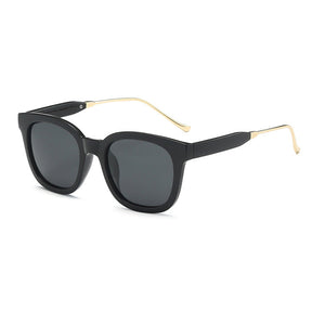 Techsuit Sunglasses Polarised (2050), for Women with UV Protection, Metal and PC, Bright Black