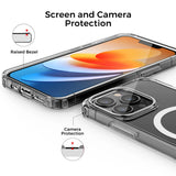 Husa de protectie Techsuit MagSafe Pro compatibil cu iPhone 15 Plus, Transparent