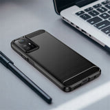 Husa de protectie Techsuit Carbon Silicone compatibil cu Xiaomi Redmi Note 12S, Negru