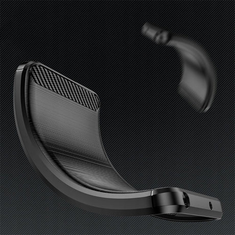 Husa de protectie Techsuit Carbon Silicone compatibil cu Xiaomi Redmi Note 12S, Negru